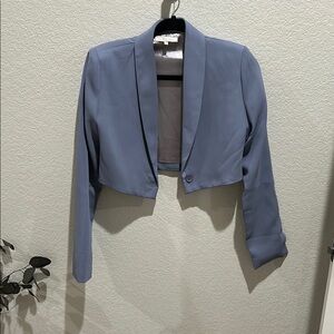 Cropped Blue Women's blazer